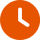 Orange clock icon