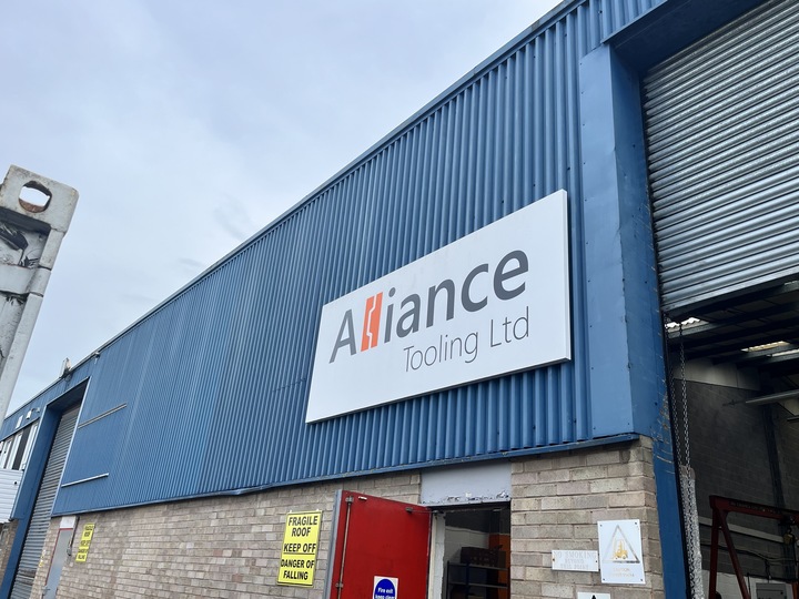 Alliance Tooling sign on warehouse