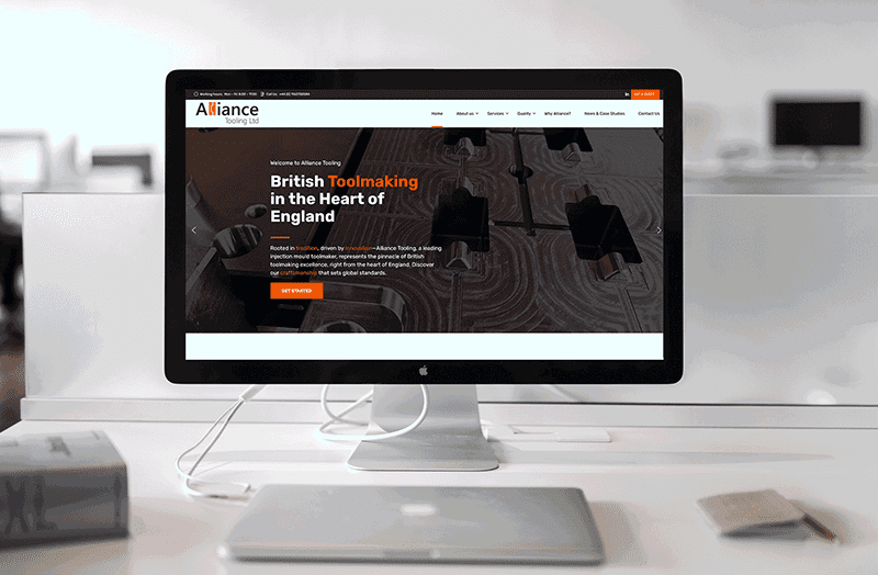 New alliance tooling website screenshot