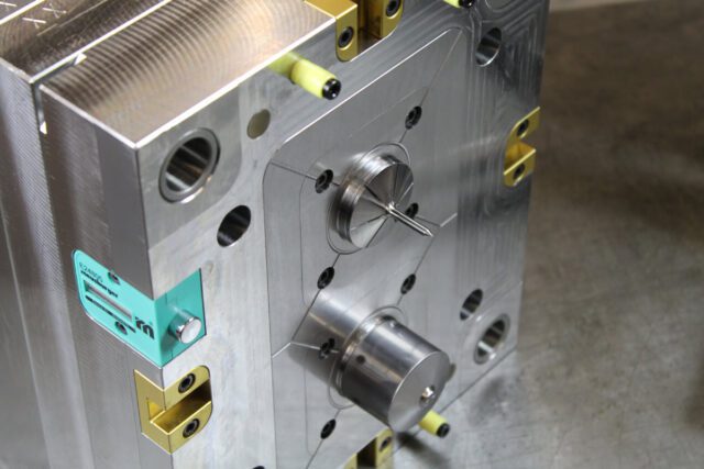 Injection mould tool close up