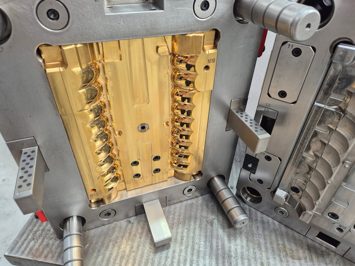 Injection mould tool close up