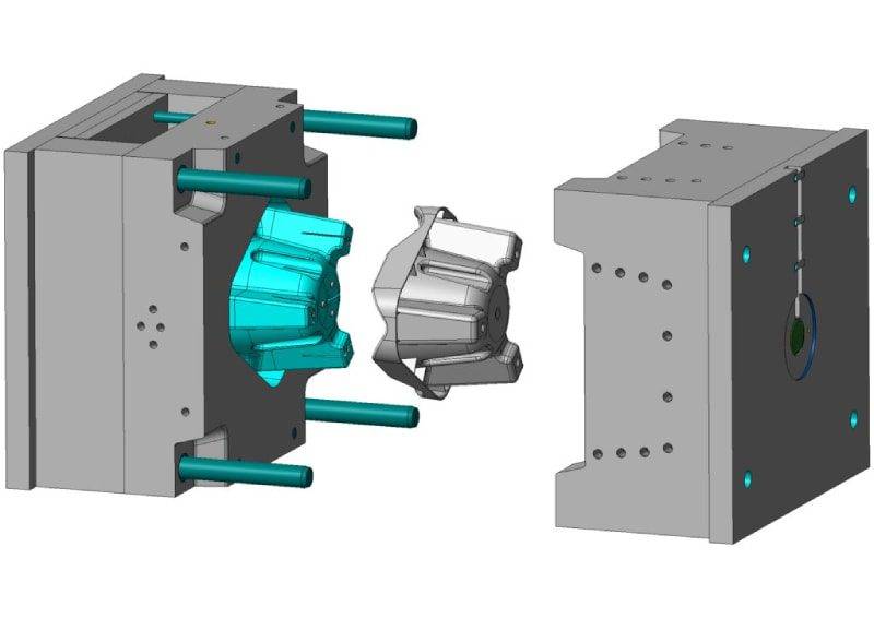 Injection mould tool design for stool